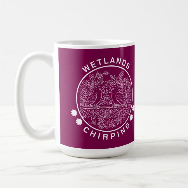 bird sanctuary coffee mug (Left)