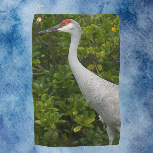Bird Sandhill Crane Photograph Golf Towel