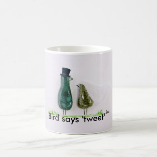 Bird says tweet fun Wedding bride and groom Coffee Mug