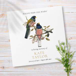 Bird Seed Packet Funeral Memorial  Envelope