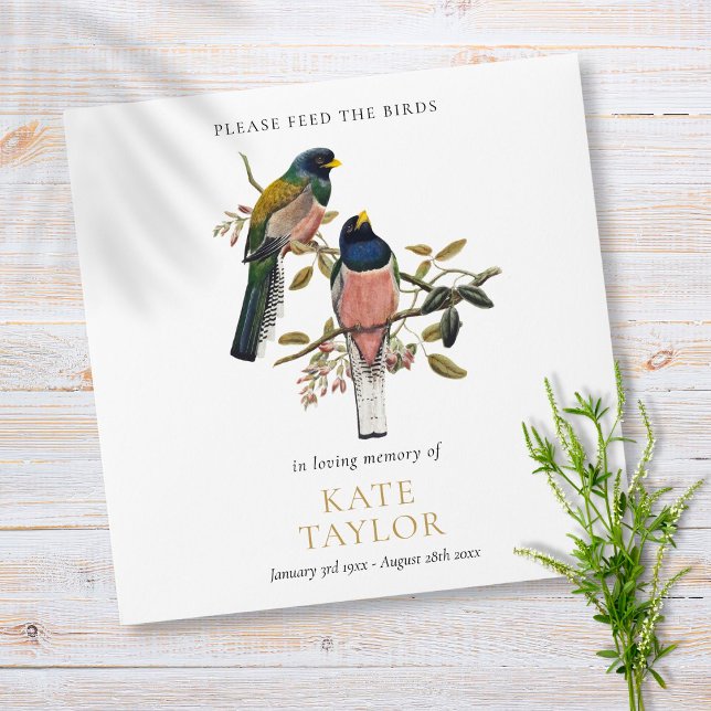 Bird Seed Packet Funeral Memorial  Envelope (Creator Uploaded)