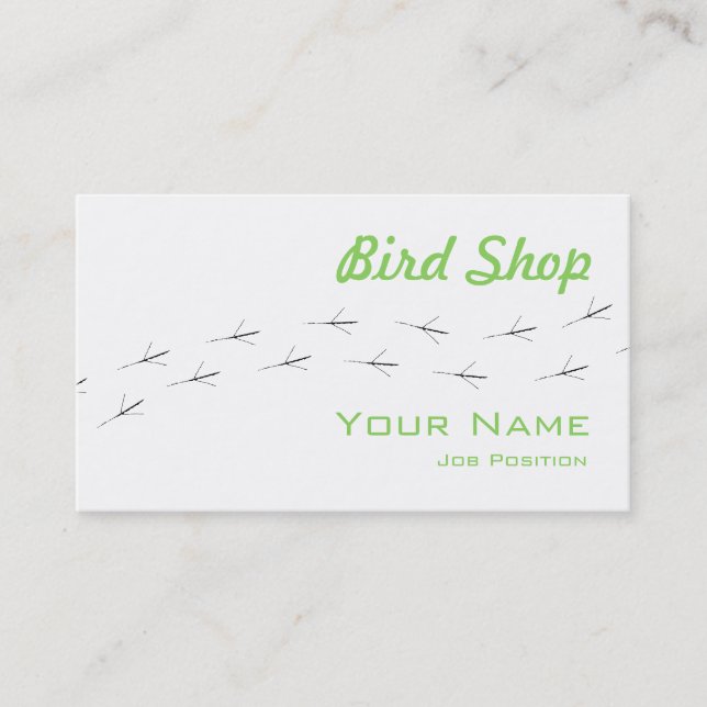 Bird Shop Business card (Front)