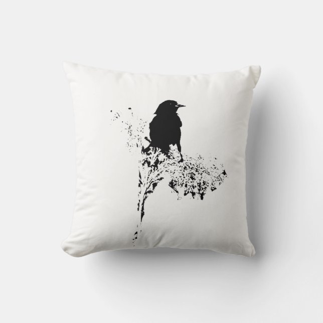 Bird Silhouette Cushion (Front)