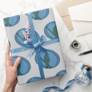 Bird Silhouette Hobby Birder Wrapping Paper