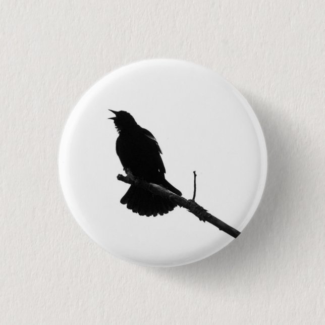 Bird Silhouette Pin (Front)