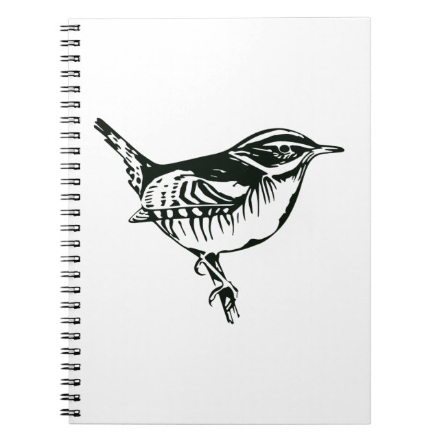 Bird Silhouette Spiral Notebook (Front)