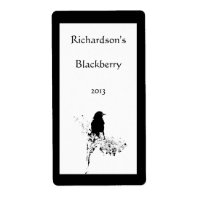 Bird Silhouette Wine Label
