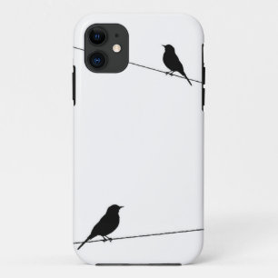 Bird Silhouettes on Wire Case-Mate iPhone Case