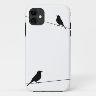 Bird Silhouettes on Wire Case-Mate iPhone Case