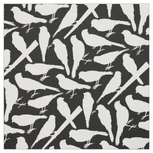 Bird Silhouettes Pattern Fabric