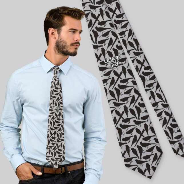 Bird Silhouettes Pattern Tie (Creator Uploaded)