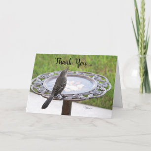 Bird Singing Thank You Card