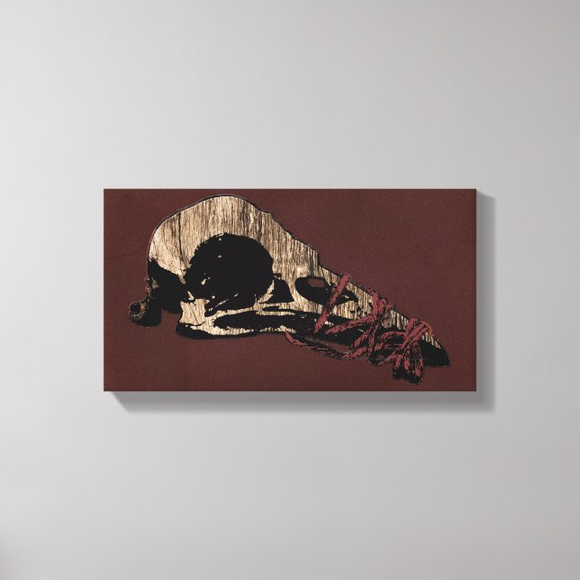 Bird Skull Canvas Print (Front)