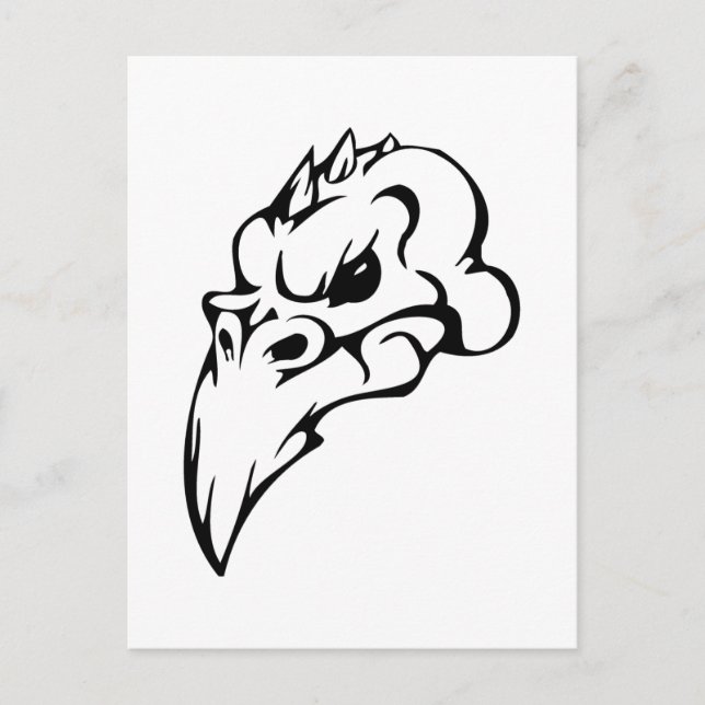 Bird Skull Postcard (Front)