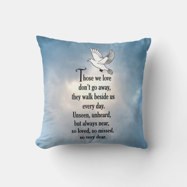 Bird "So Loved" Poem Cushion (Front)