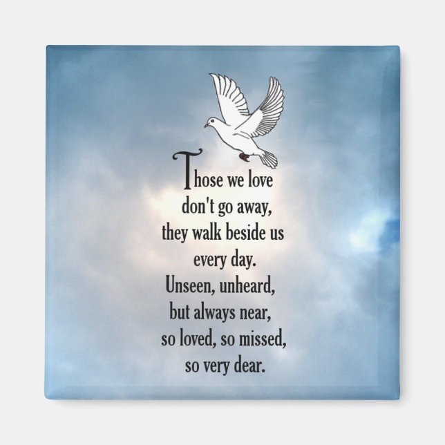 Bird "So Loved" Poem Magnet (Front)