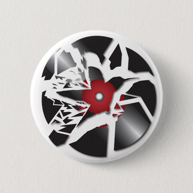 bird song copy copy 6 cm round badge (Front)