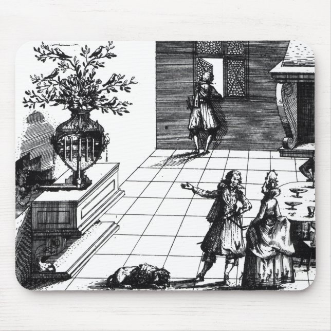 Bird song musical tree, published c.1670 (engravin mouse pad (Front)