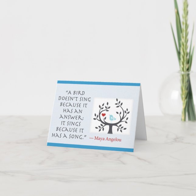 Bird song note cards (Front)