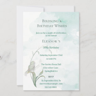 Bird songs and best wishes Invitation 