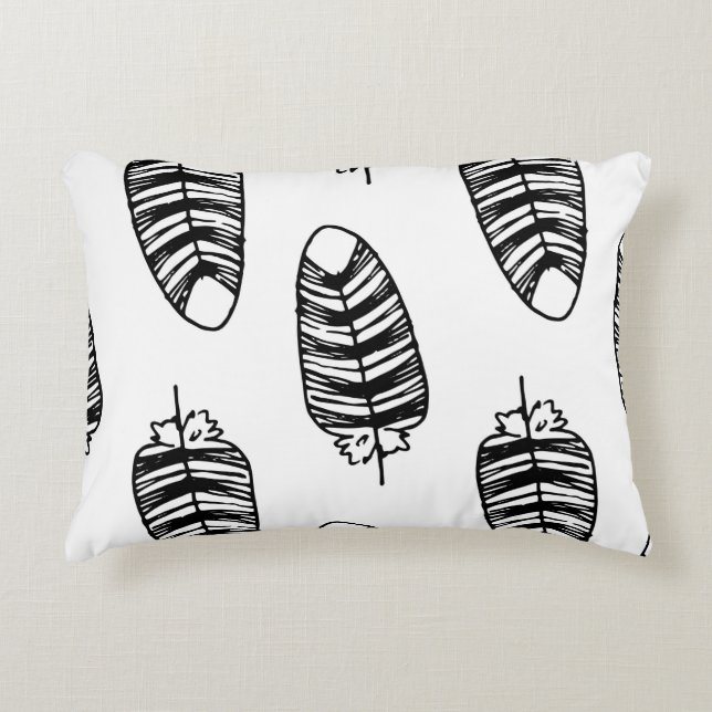 Bird striped feather pattern. Seamless pattern of  Decorative Cushion (Front)