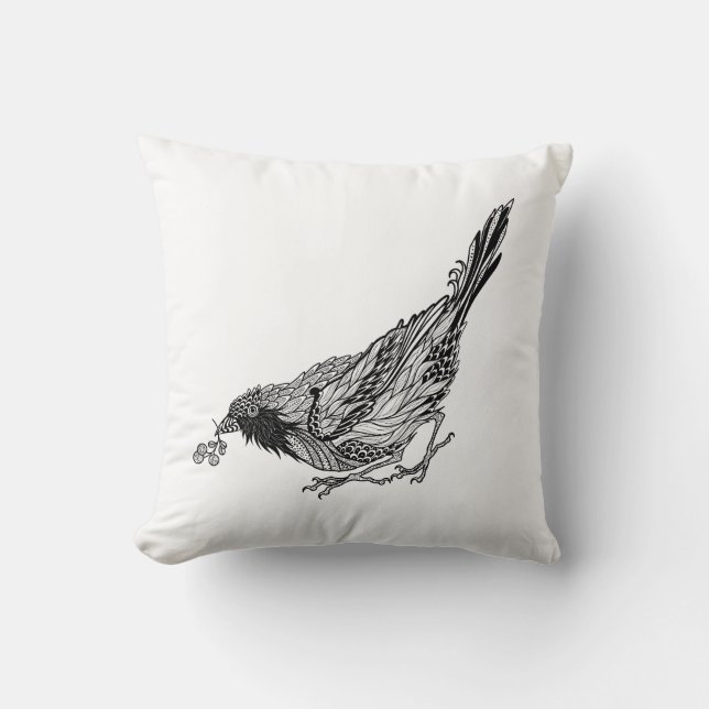 Bird Tattoo Cushion (Front)