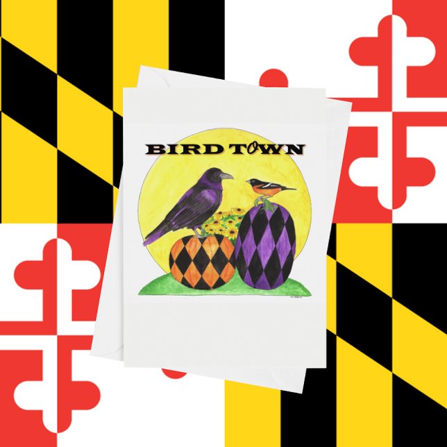 Bird Town Note Card (Creator Uploaded)
