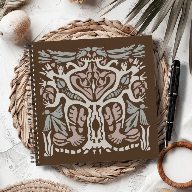 Bird Tree Ecosystem Art Hand-drawn Abstract Notebook (Creator Uploaded)