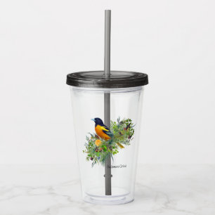 Bird Tumbler Baltimore Oriole