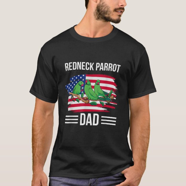Bird US Flag 4th Of July Father s Day Redneck Parr T-Shirt (Front)