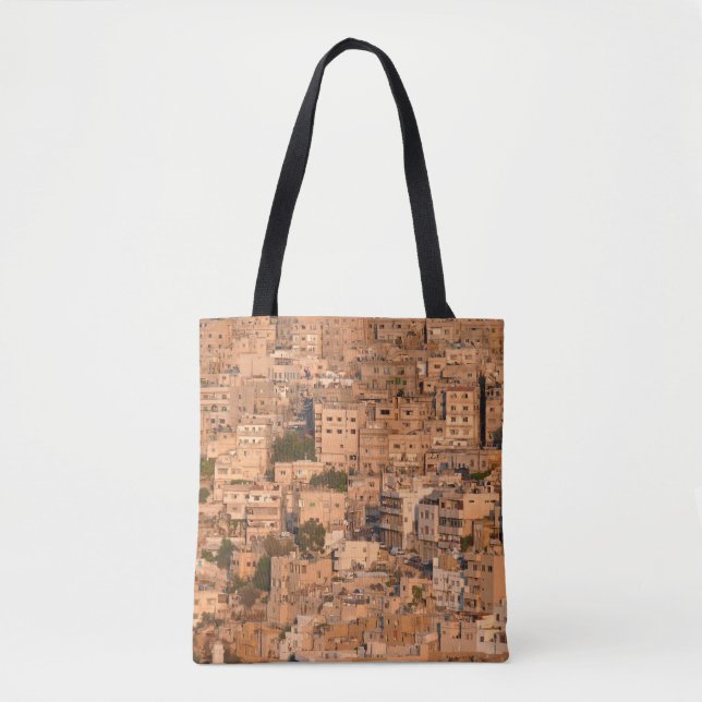 Bird view on Arab city. Amman. Jordan. Middle East Tote Bag (Front)