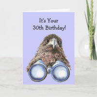 Bird Watcher 30th Birthday Humour Over the Hill
