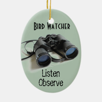Bird Watcher Ceramic Tree Decoration