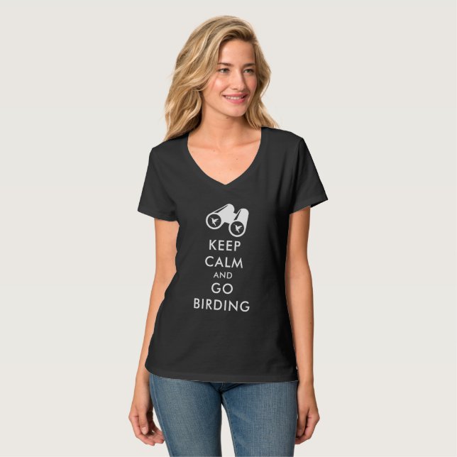 Bird Watcher Go Birding T-Shirt (Front Full)