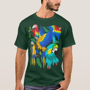 Bird Watcher Tropical Bird Macaw Parrot T-Shirt
