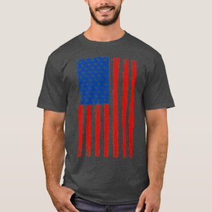 Bird Watching American Flag Birds Birder T-Shirt