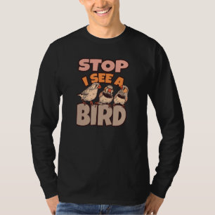 Bird Watching Binoculars Bird Species T-Shirt