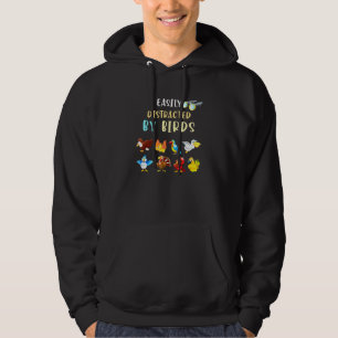 Bird Watching Bird Easily Distracted By Birds Hoodie