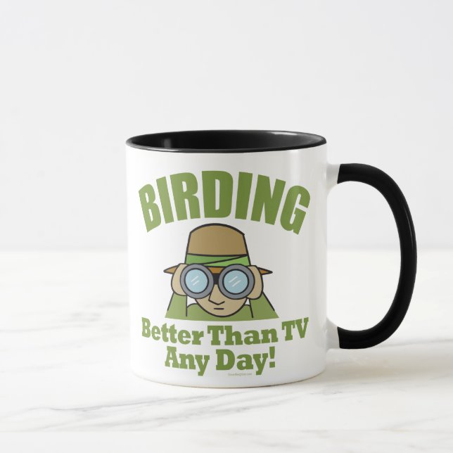 Bird Watching, Birding Mug (Right)