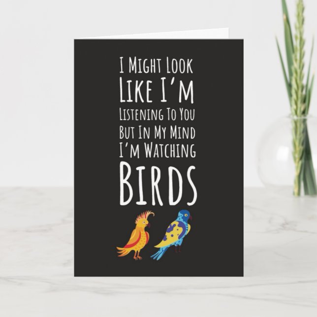 Bird Watching Cards Ornithology Birding Birder (Front)