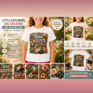 Bird Watching Club Kids T-Shirt   Cute Bird Lover 