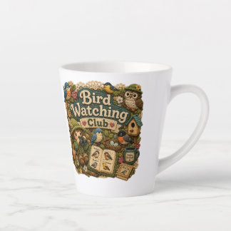 Bird Watching Club Latte Mug | Cute Bird Lover Cof