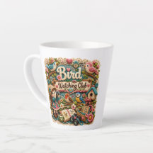 Bird Watching Club Latte Mug | Cute Bird Lover Lat