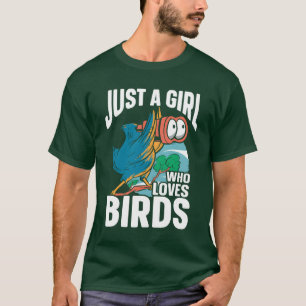 Bird Watching Cute Bird Lover retro girl T-Shirt