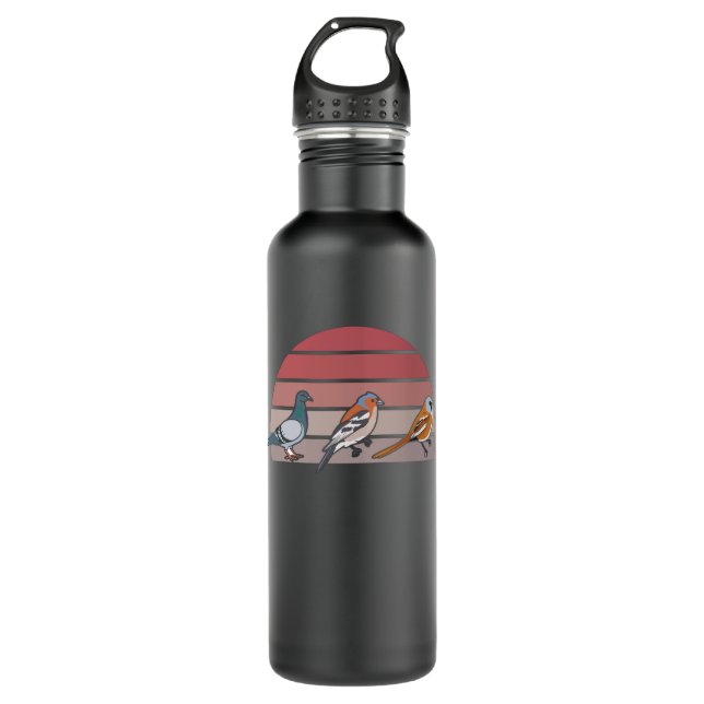 Bird Watching Retro 710 Ml Water Bottle (Front)