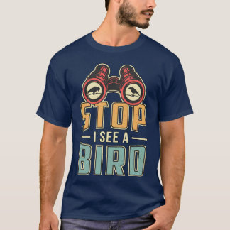 Bird Watching Retro Stop I See A Bird Watcher boy T-Shirt