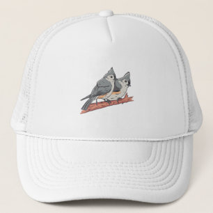 Bird watching Tufted Titmouse Gift Trucker Hat