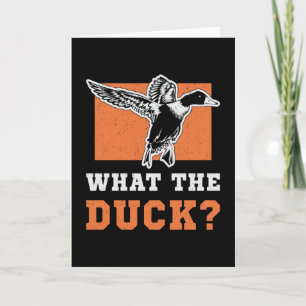 Bird Watching What The Duck Vintage Bird Watcher Card