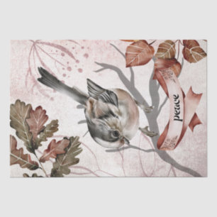 Bird Watercolor Fall Mysterious Autumn Oracle Tissue Paper
