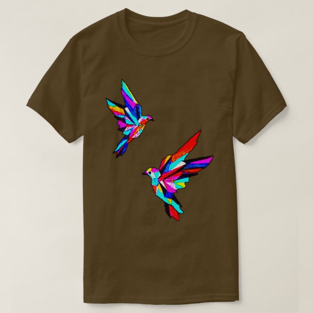 Bird Watercolor  T-Shirt (Design Front)